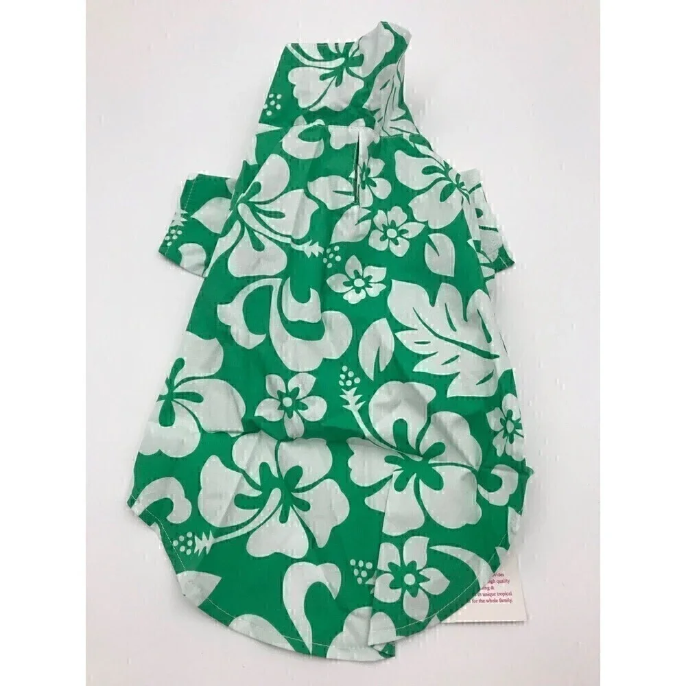 Hawaii Hangover Dog Aloha Shirt in Vintage Luau Green size Small